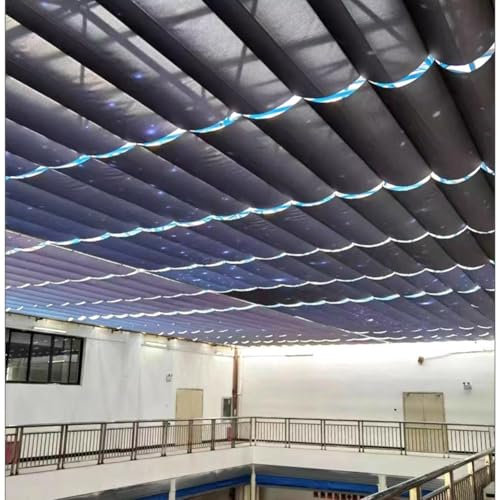 Ausziehbare wasserdichte Pergola-Abdeckung – Ersatz für Terrassen-Überdachung, ideal für Terrasse und Veranda, Schiebe-Draht-Wellen-Sonnensegel für ultimativen Sonnenschutz