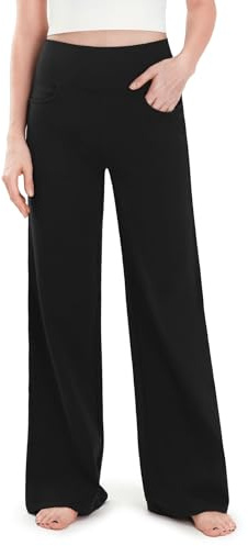 SAFORT Damen 71cm/76cm/81cm/86cm Yogahose aus Baumwolle Weite Hose leicht Sporthose Damen lang Jogginghose weit für Yoga Workout Freizeit