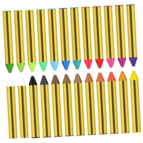 PLAFOPE 1 Schachtel Farben Gesichts Körperfarbe Crayons Umweltfreundliche Öl-wachsmalstifte Leuchtende Wasserlösliche Face Paint Sticks für Cosplay Halloween Karneval Einfaches Entfernen