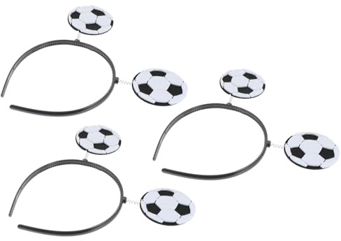 Veemoon 3 Stück Pack Fußball Stirnbänder für Damen Herren Jungen und Mädchen Hautfreundlich Strapazierfähig Modischer Haarschmuck für Sport und Fans