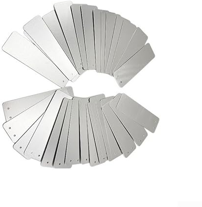 Aluminium-Pflanzen-Identifikationsetiketten, doppelseitig, wasserdicht mit Eisendraht