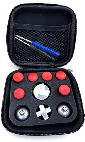 Set di pulsanti di ricambio in metallo 18 in 1 per OneElite, include 4 palette e 6 pezzi di controllo per la riparazione dei joystick