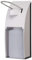 Blanc HYGIENIC Desinfektionsspender FIX – Armhebel-Spender mit Bedienhebel, Euro Spender inkl. Leere 500 ml Flasche zum Selbstbefüllen, Spender mit kurzem Bedienhebel, Aluminium, Weiß