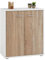 IDIMEX Buffet Salle à Manger FIRMIN L 60 cm Coloris Blanc chêne Sonoma avec 2 Portes bahut Bas Meuble de Rangement Style Moderne Commode vaisselier 60 x 70 x 30 cm