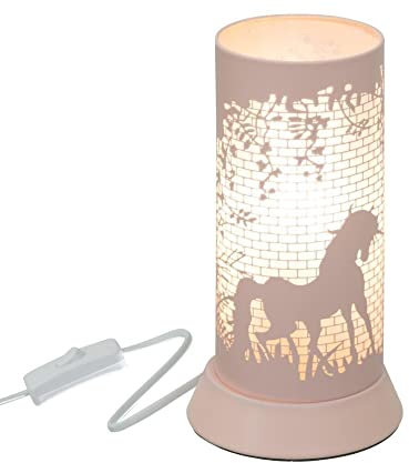 Atmosphera - Lampe enfant Décor - métal - rose H21 cm