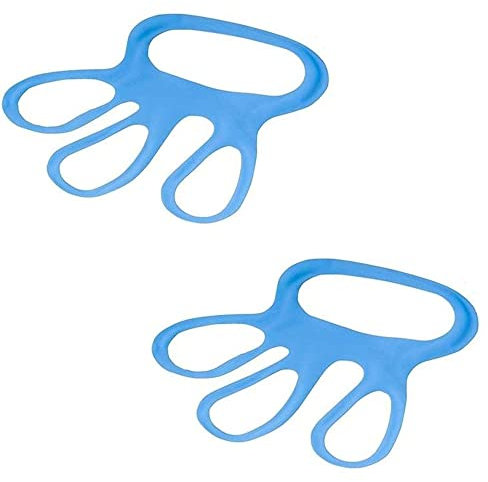 TronicXL Lot de 2 protège-gants professionnels Fingerfix - Bleu - Tendeur de gants - Aide à l'enfilage - Accessoires bouchers, bouchers, cuisiniers