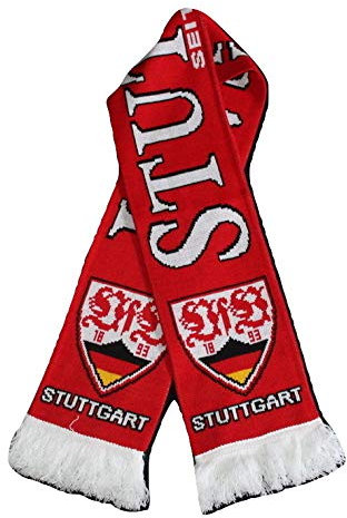VfB Stuggart Fussball-Fanschal, Acryl-Strick, hochwertig