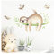 Little Deco Wandtattoo Kinderzimmer Mädchen Junge Deko Wandsticker Baby Tier Faultier Aufkleber Wandbild selbstklebend für Kinder Spielzimmer DL212-3