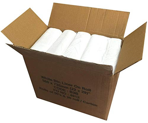 1000 Swing BIN Liners 50 per ROLL and 20 Rolls Per Box. Suit Office Pedal Square