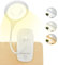 HyAdierTech Luz de Lectura con Clip, Lámpara de Escritorio 40 LED, Luz de Lectura de Cama de 3 Colores * 3 Brillos con Cuello Flexible, Lámpara de Lectura Recargable USB, Control Táctil