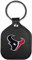 Siskiyou Sports NFL Houston Texans Unisex Schlüsselanhänger aus Leder, quadratisch, Schwarz, Einheitsgröße