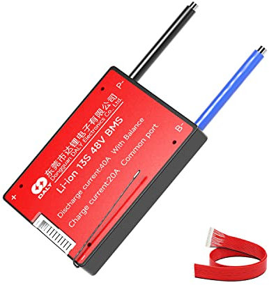DALY BMS 13S 48V 40A Li-ion com equilíbrio y placa de protección de batería de control de sensor de temperatura para litio batería 18650 bms 48v