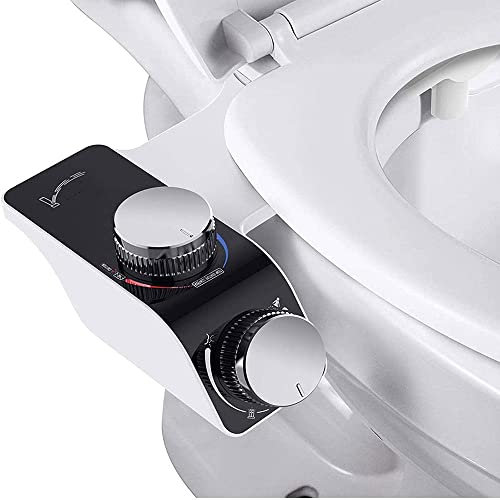 Non-Electric Mechanical Bidet Selbstreinigende Düse Bidet Mechanischer Einstellbarer Wassersprühdruck Mit Zwei Düsen für Intimreinigung