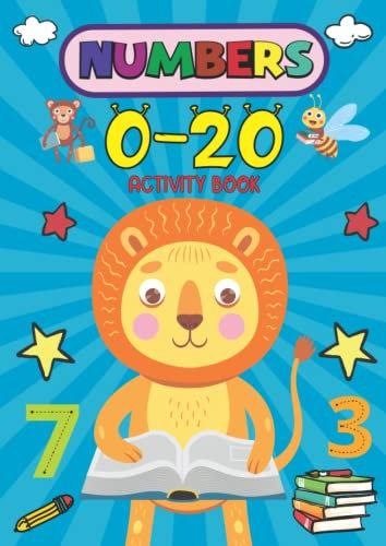 Numbers 0-20 Activity Book: Practice for Kids with Pen Control Line Tracing Letters, and More | Typeing for Home Learning