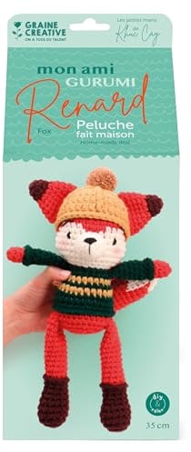 GRAINE CREATIVE Mein Amigurumi Häkel-Plüschtier - Fuchs