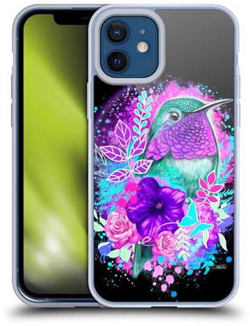 Head Case Designs Offizielle Sheena Pike Violetter Kolibri Geist Tiere Gelhülle [Militärischer Schutzgrad] Kompatibel Mit Apple iPhone 12 / iPhone 12 Pro Und Kompatibel Mit MagSafe