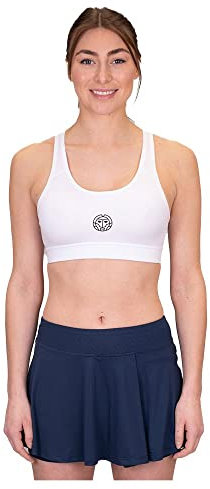BIDI BADU Damen Crew Medium Support Bra - White, Größe:M