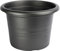 Garronda Pot de Fleurs Plastique Pot Rond pour Fleurs et Plantes GD-0022 (Graphite, ⌀ 34cm H 24cm)