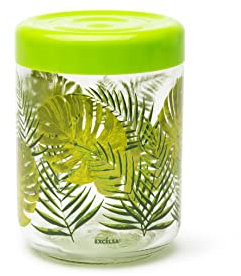 Excelsa Foliage Vorratsglas mit Deckel, 800 ml, Glas