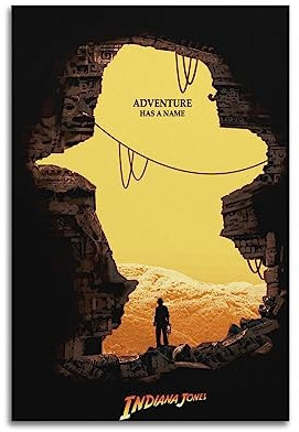 VZRSQZK Poster Indiana Jones Poster, dekoratives Gemälde, Leinwand, Wandposter und Kunstdruck, modernes Familienschlafzimmer-Dekor-Poster, 20 x 30 cm
