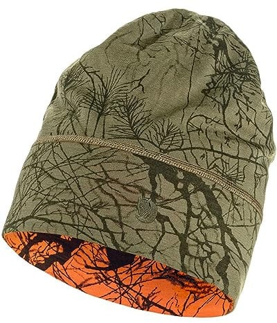 Fjällräven Unisex Lappland Beanie Beanie-Mütze, Green Camo-Orange Multi Camo, One Size