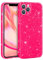 DiyGody Compatible for iPhone 11 Pro Max Glitter Hot Pink Case, Girly Cute Sparkle Bling Design for Women Girls Thin Shockproof Soft Silicone Drop Protection Case Cover for iPhone 11 Pro Max 6.5 INCH