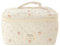 Reise Kosmetiktasche Kulturtasche Damen, Gesteppte Kulturbeutel Damen mit Schön Blumenmuster, Kosmetiktasche Groß Kapazität, Make up Bag Waschtasche Tragbare für Mädchen Kinder
