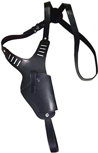 Schulterholster, Vertikale Ledertasche Mit Einem Schulterholster Und Einstellbare Leder Pistole Gun Holster für 17/17L/19/19X/20/2Z/23/32/G34/G45 Schwarz
