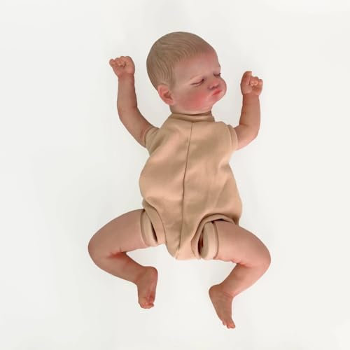 Enjoy with Love Neue 19inch Neugeborene Baby Reborn Puppe Kit Rosalie Baby Lifelike Soft Touch bereits lackierte unvollendete Puppenteile