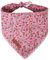 Unique style paws Sommer Hundeschal Triangle Halsdreiecke Für Jungen Mädchen Rosa Erdbeere Hunde Hochwertiger Strapazierfähiger Stoff Hundehalstücher für Kleine Mittel Große Hunde und Katzen L