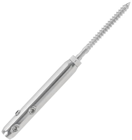 LT Easiyl Tornillo de Instalación Del Tensor de Cable de Acero Inoxidable T316 Tensor de Alambre de 4 Mm Tensor de Cable Resistente para Alambre de cerca Tensor de Alambre para Tendedero