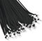 45cm Schlüsselband Lanyards für Ausweiskarten - 100Pack Baumwolle Weich Nackenband Schlüsselband mit Swivel Metallhaken für Ausweise, Namensschilder, Schlüssel, Umhängebänder - Ideal für Büros, Lehrer