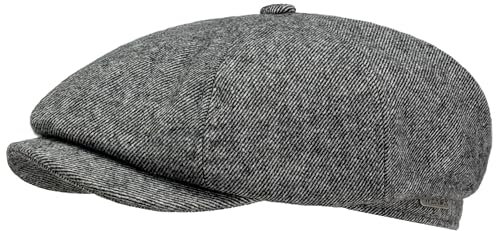 WEROR Schiebermütze Herren – Flatcap Schirmmütze Mütze mit Schirm - Wintermütze mit Steppfutter - Herbst/Winter – WEROR-436.1 (58, Grau)
