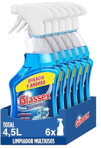 Glassex Limpiador Multiusos Azul. Pack 6x Pistolas 750ml