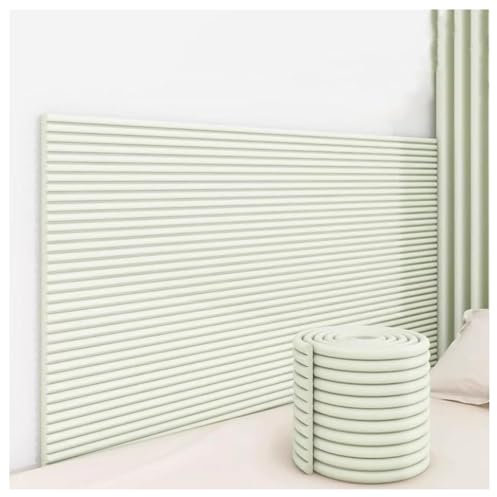 Vnook Wandkissen, gepolsterte Paneele for Wände, Selbstklebende gepolsterte Wandpaneele, gepolsterte 3D-Wandverkleidungen for das Kopfteil des Bettes for das Kinderzimmer zu Hause(Green)
