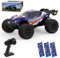 X-Verse 1:14 100KM/H Ferngesteuertes Auto, 4WD Wasserdichtes RC Autos mit 3S Bürstenloser Motor, 2.4GHz All Terrain Offroad RC Truck Truggy für Erwachsene, 3 Batterien(Rot)