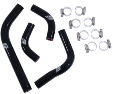 avdb-moto Kit Tubi Manicotti Radiatore Acqua Compatibile con HONDA CRF 250 X CRF250X 2004-2013, CRF 250 R CRF250R 2004-2009 (Nero)