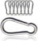 PinPro Feuerwehr-Karabiner nach DIN 5299C mit Traglast bis 650kg | Mehrere Größen wählbar | Mengen- und Vorteilspack | Aus verzinktem Stahl (4St. 180x14mm, WLL: 650kg)