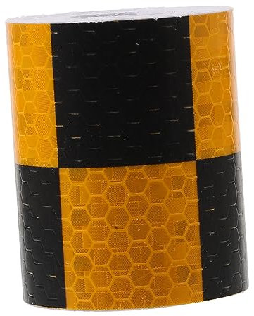 Gatuida Warnaufkleber Reflektierend Kariertes Klebeband Reflektorband Autoaufkleber Reflektierende Aufkleber Für Stoßstangen Anhänger Autos Lkws Mit Hoher Sichtbarkeit