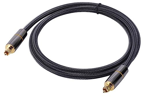 Wzxksoac Cable de Audio ÓPtico Cable de Fibra ÓPtica Digital Toslink 1M SPDIF Cable Coaxial para Amplificadores Player Soundbar Cable