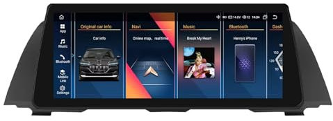 Android 14 Stereo Multime Radio 2 Din 12.25 Zoll Touch Display Für BMW 5 Series F10 F11 F12 2011-2012 Mit Carplay Android Auto GPS Navigation Bluetooth Lenkradsteuerung AHD Rückfahrkamera(Y1 1+32G)