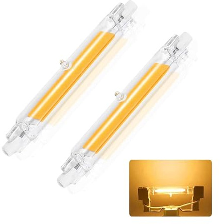 Hsientpe R7S LED 118mm, 20W R7S LED Dimmbar Lampen Ersatz für J118mm 200W Halogenstab, Warmweiß 3000K 2000LM, Kein Flackern, 360°Abstrahlwinkel, 2PCS