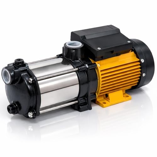 Bomba de Agua 0.55kW (0.75CV), caudal max. 4800 l/h, altura max. 44 mca. Bomba presurizadora para casa, jardín y riego. bomba de presión -Fluvia