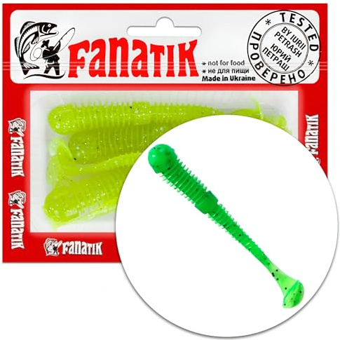Fanatik Boxer 2 3 3.5 4.5 5-11cm Gummiköder Gummifisch mit Aroma Fanatic Jig Soft Bait Lure Kunstköder Angeln Köder Gummishad Twister (026, 3.5)