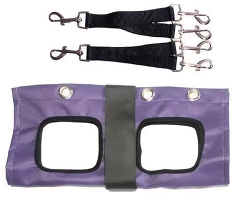 Groomers World - Dog Hammock - Relaxation Cradle for Ear, Eye, Nail & Hair Care - Small Purple