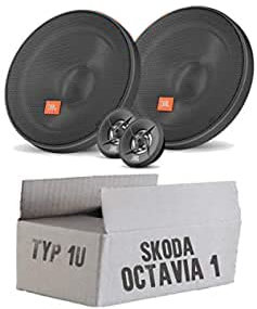 Lautsprecher Austausch Set passend mit JBL Stage2 64CFS 16,5cm System Auto Einbausatz Einbauset für Skoda Octavia 1 1U Front