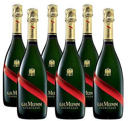 Lot de 6 Champagne Mumm grand Cordon 6x75cl