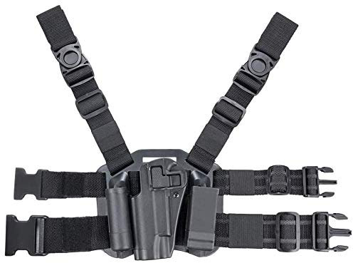 Gexgune C.OLT 1911 Drop Leg Holster, C.QC S.erpa linkes Bein Drop Leg Oberschenkel Pistole Holster Magazin & Taschenlampentasche für C.OLT 1911 M1911
