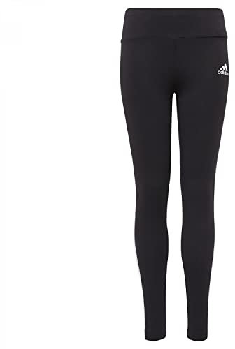 adidas Fille 3s Tight Leggings, Black/White, 7 ans EU