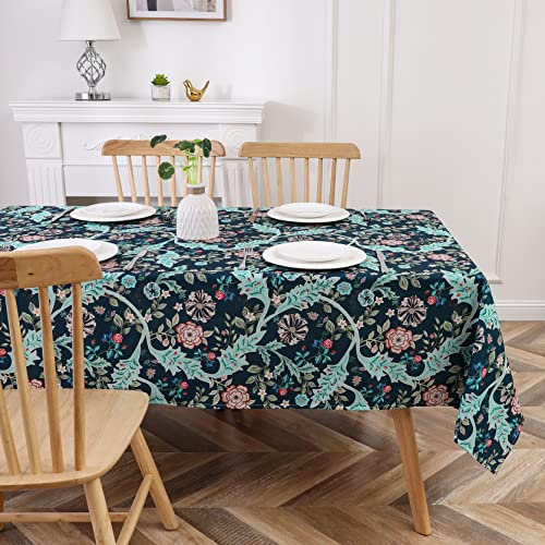 Obal William Morris Tischdecke Original Design Wischen Sie saubere Tischdecke wasserfeste rechteckige Tischtuch Küche Esstisch Dekoration Abdeckung Waschbar, 260 cm x 152 cm (Wilhelmina)